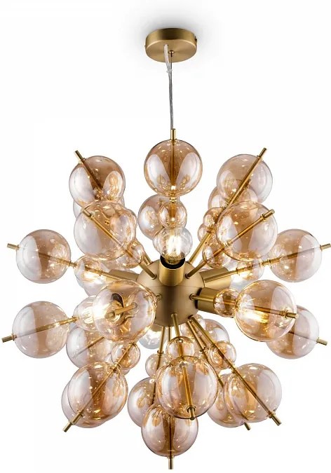 Lustra suspendata design decorativ BOLLA amber MYMOD133PL-06BS