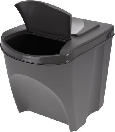 Coșuri selectare gunoi Sortibox 25 l, 3 buc., gri,