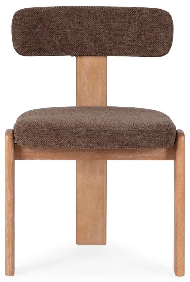 Scaune de dining maro 2 buc. tapițate Nadia – MOME