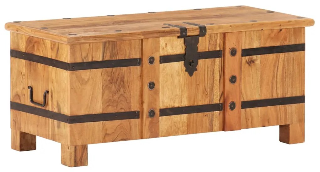 vidaXL Cufăr, 90 x 40 x 40 cm, lemn masiv de acacia