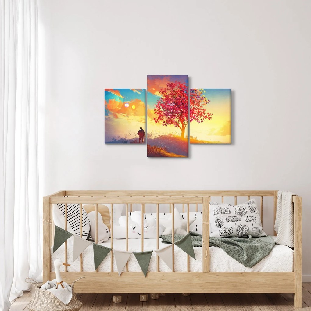 Tablou - casa în deal (90x60 cm)