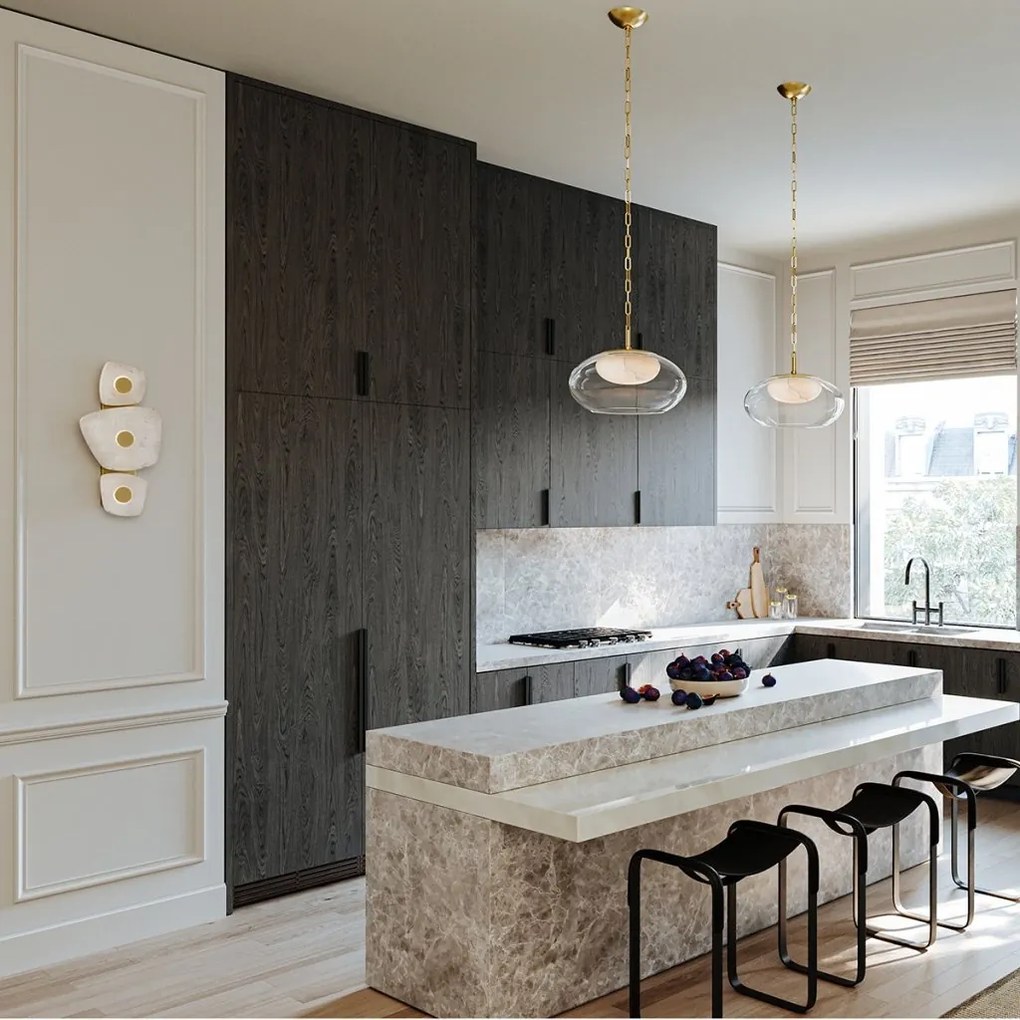 Aplica de perete LED design LUX, Alabastru, Holmdel
