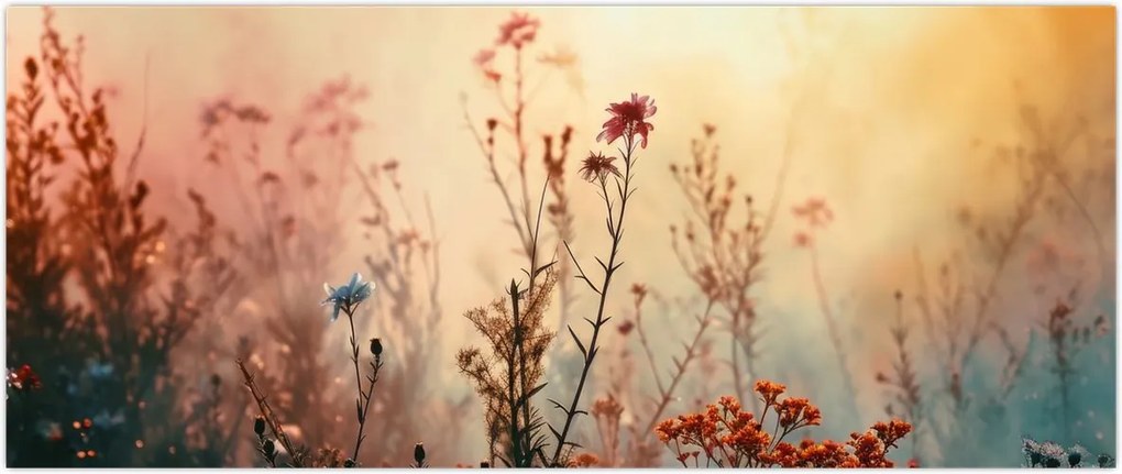 Tablou - Flori sălbatice (120x50 cm)