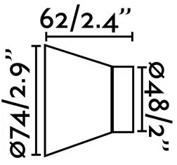 Faro 62300 - Aplică perete KERA 1xE27/15W/230V