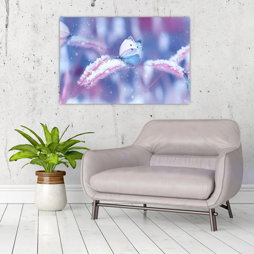 Tablou - Fluturi iarna (90x60 cm)