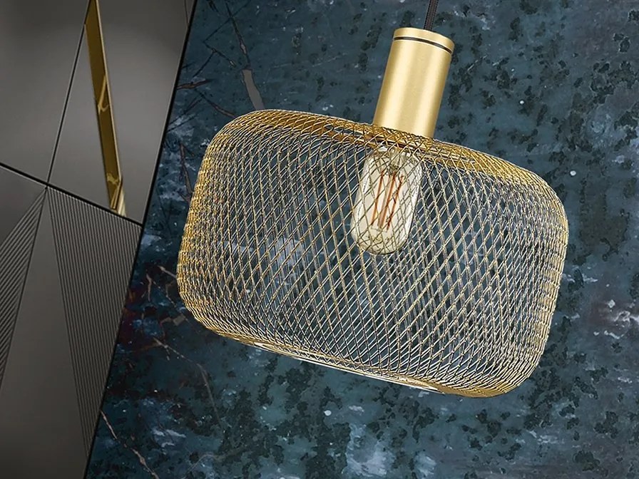 Lustra/pendul design decorativ modern Osiris auriu