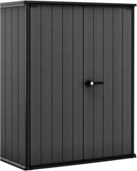 Ladă de grădină din plastic Cortina Alto gri