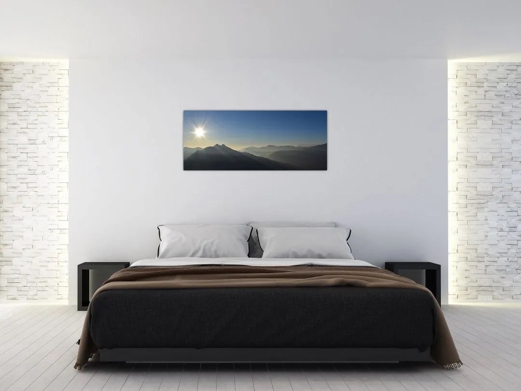 Tablou - Deasupra vârfurilor de munți (120x50 cm)