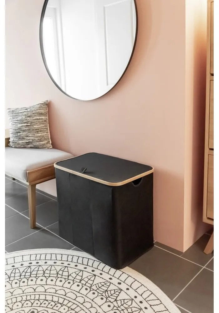 Coș de rufe din material textil 105 l Trio Ecori – Wenko