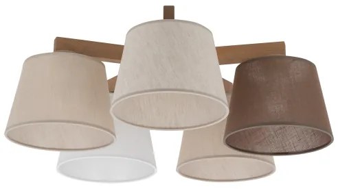 Lustră aplicată LATTE SABIA Brilagi 5xE27/15W/230V pin/mix