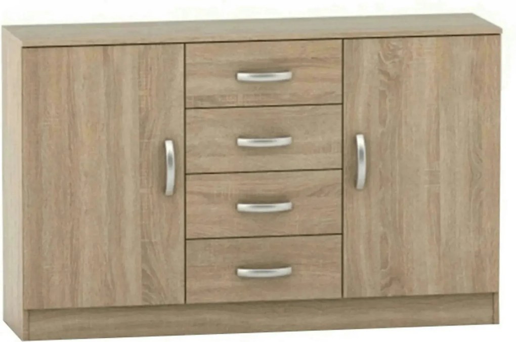 Comoda BETTY 2 BE02-019-01, stejar sonoma, DTD laminat, 150x39x94 cm