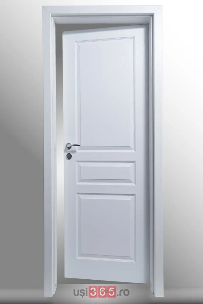 Usa cu toc reglabil HDF PORTA VIENA - ST DR 140-180 mm, Alb - Vopsit