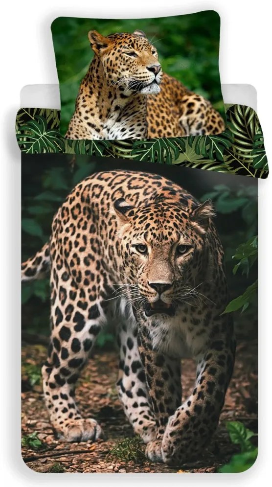 Leopard set de lenjerie de pat 140×200cm, 70×90 cm