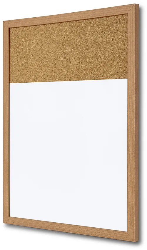 Tablă Combi Board / plută 45 × 60 cm, albă