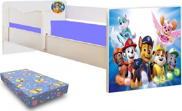 Pat junior Paw Patrol 2 cu saltea inclusa