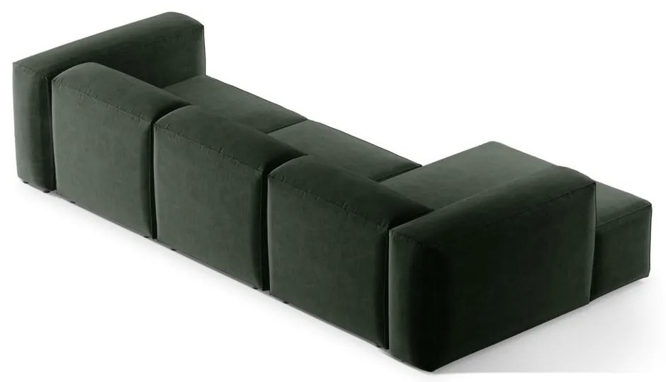 Colțar verde (cu colț pe partea stângă/cu șezlong) Bergamo – Cosmopolitan Design