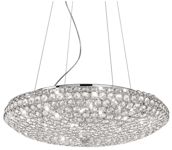 Lustră de cristal pe cablu Ideal Lux KING 12×G9/40W/230V