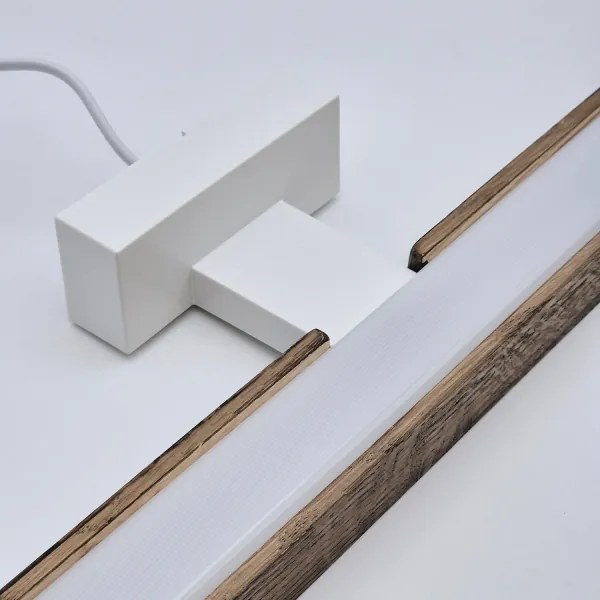 Aplică LED pentru oglindă Brilagi WOODY MIRROR LED/15W/230V IP44 stejar/alb