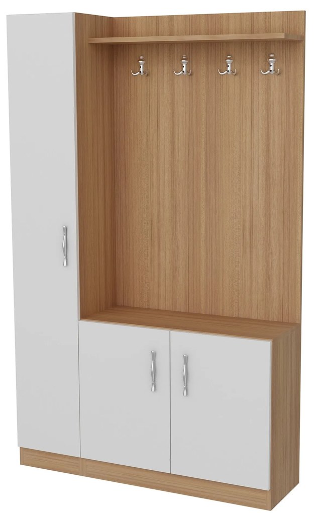 Cuier Naturel - Teak, White