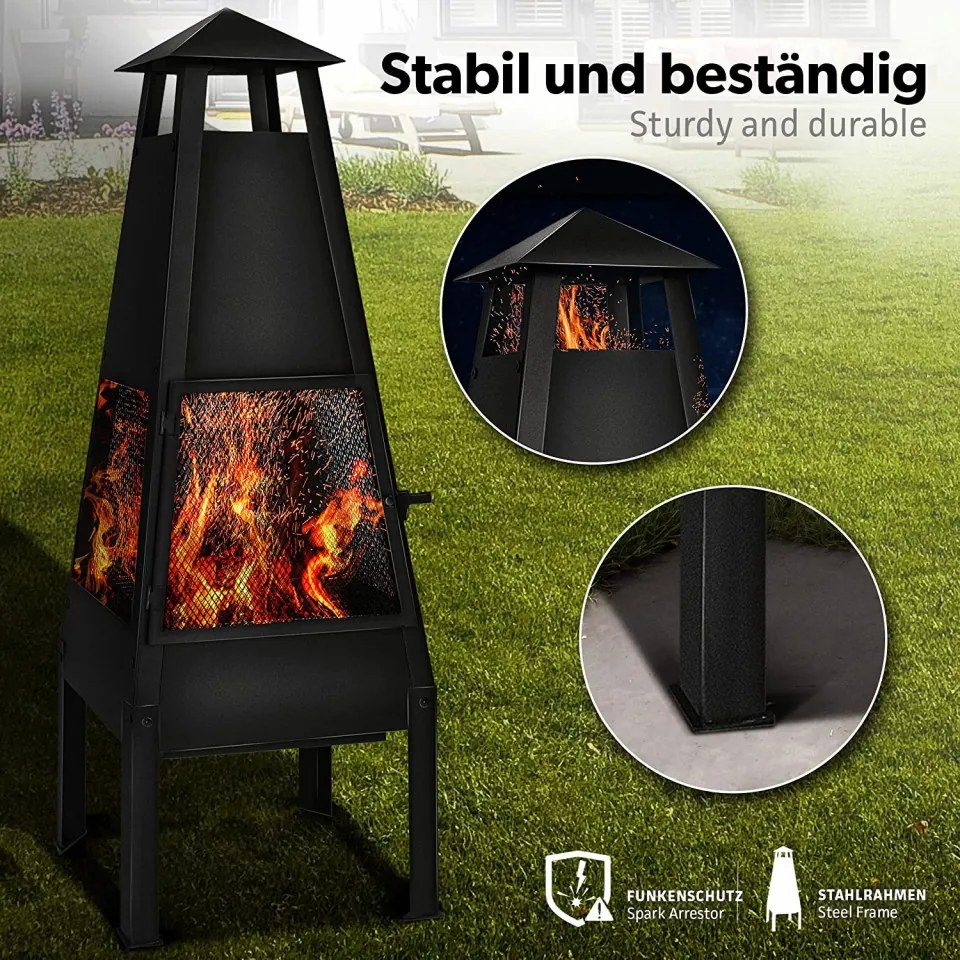 SEMN3 - Semineu gradina Multifunctional - Negru