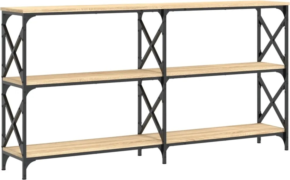 vidaXL Măsuță consolă, stejar sonoma, 156x28x80,5 cm, lemn prelucrat