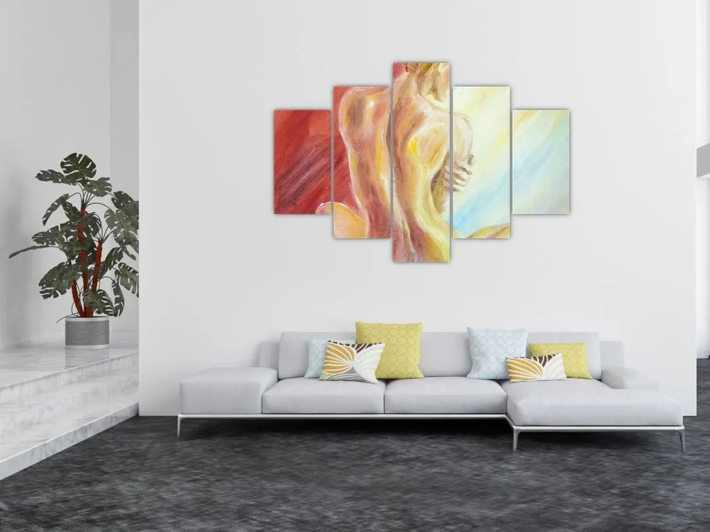 Tablou - Imaginea unei femei care se odihnește, pictură în ulei (150x105 cm)