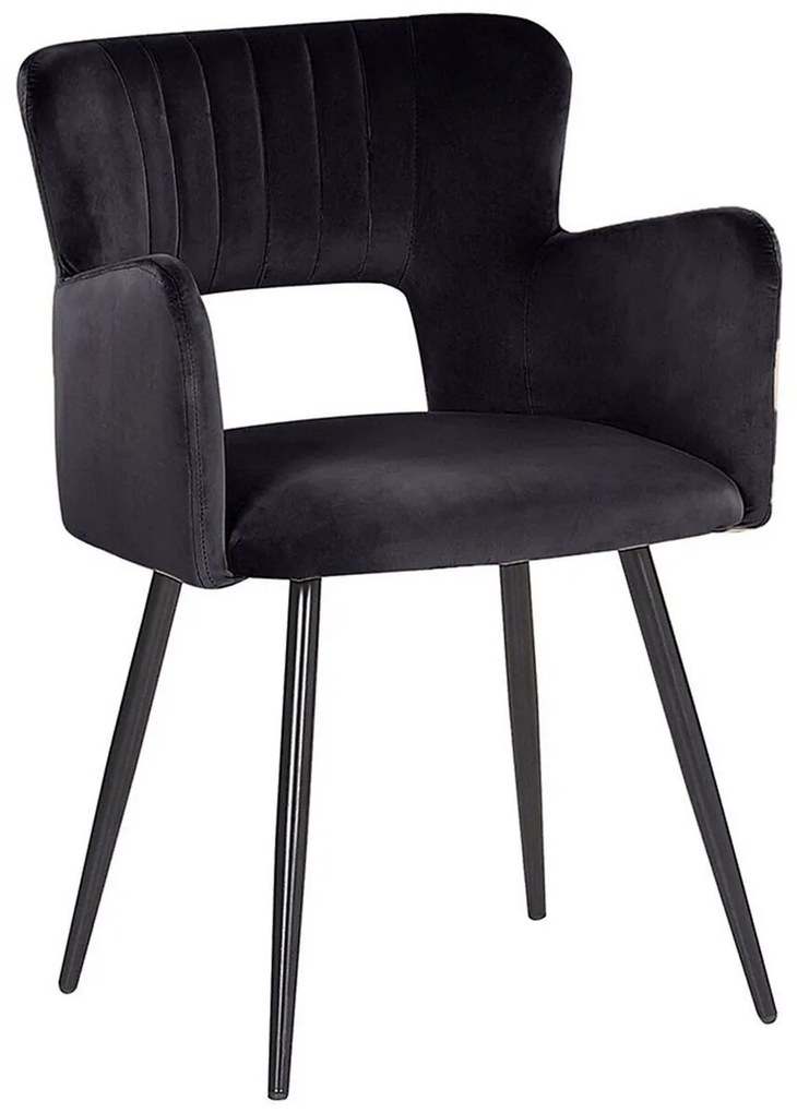 Set 2 buc scaune de sufragerie Shelba (negru) . 1075767