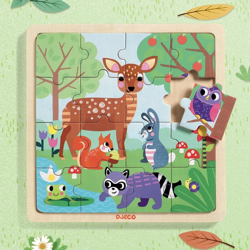 Puzzle lemn Forest Djeco