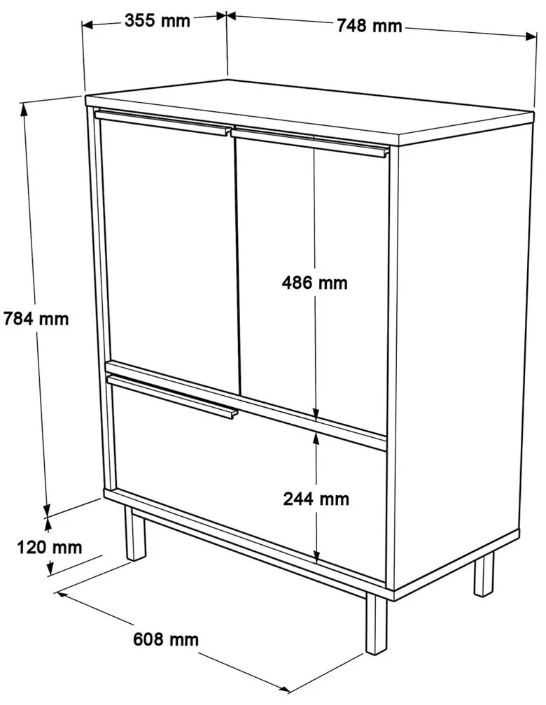 Dulap de bucătărie Walnut