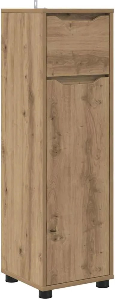 vidaXL Dulap de Baie Stejar Artizanal 30,5 x 30 x 101 cm Lemn compozit