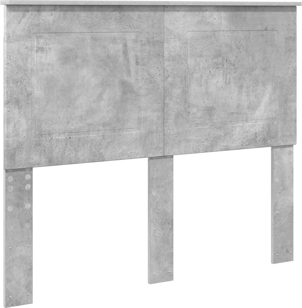 vidaXL Tăblie cap Gri Beton Lemn prelucrat