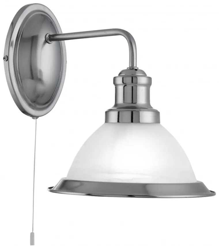 Aplica de perete design clasic Bistro argintiu satin 1481SS SRT