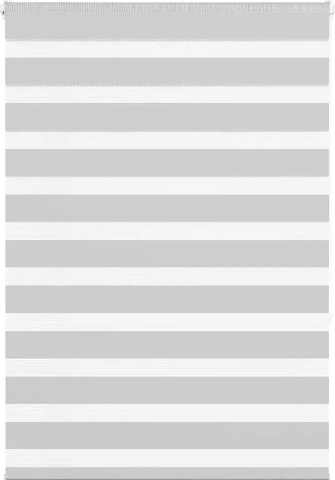 vidaXL Jaluzea tip zebra gri deschis lățime țesătură 110,9 m poliester