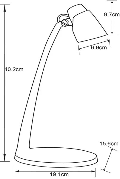 Lampă LED de masă Lucide 18660/05/02 LUDO LED/4,5W/230V negru/auriu