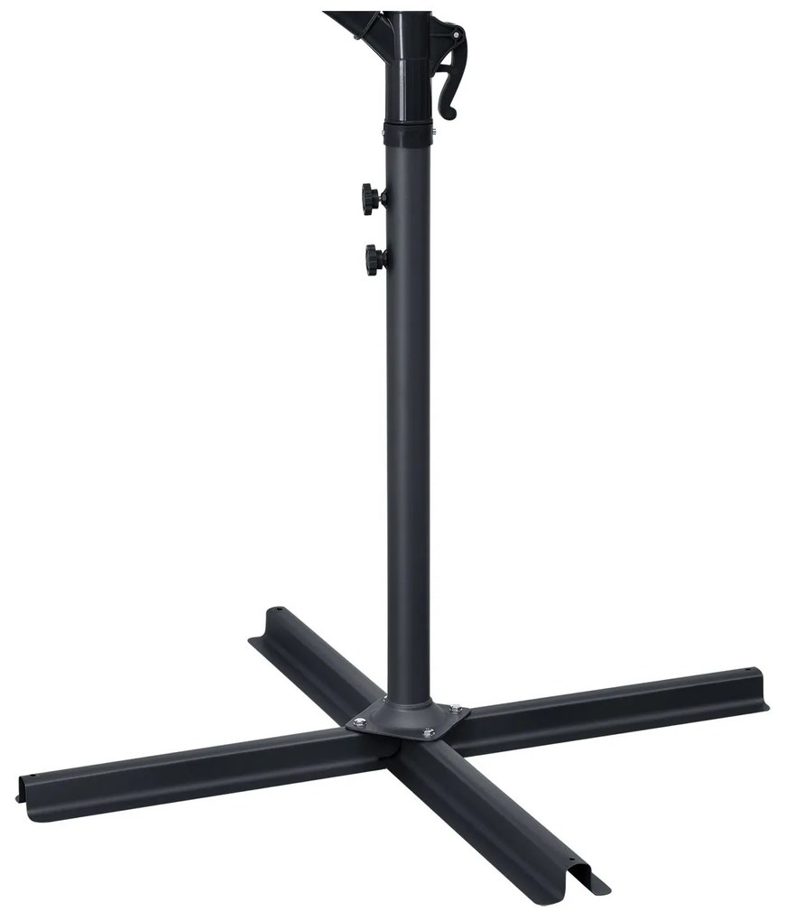 Jusky Umbrela de soare LED Brazilia Ø 3.0m - crem