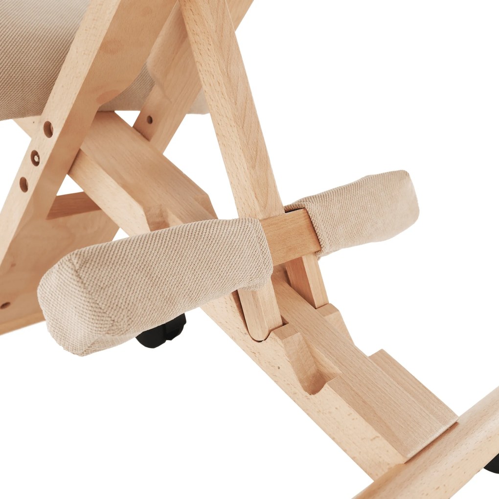 Scaun tip kneeling ergonomic, crem / fag, GROCO
