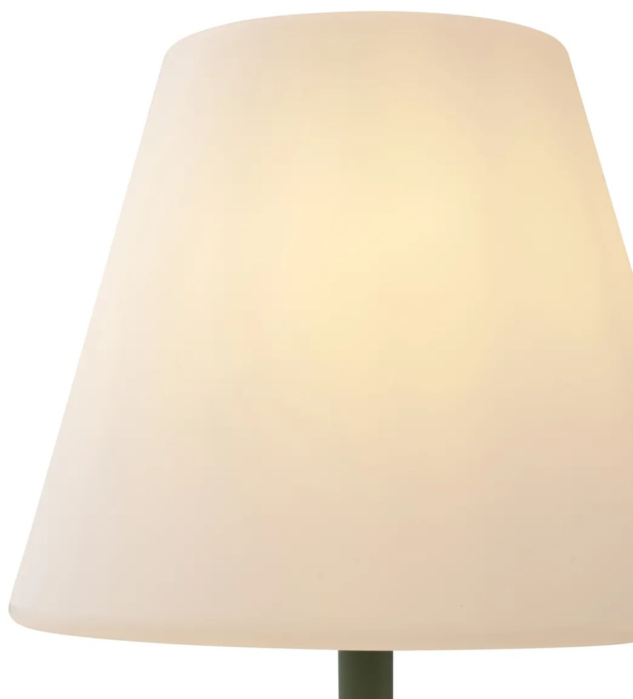 Lampă de podea de exterior verde cu abajur alb IP65 - Virginia