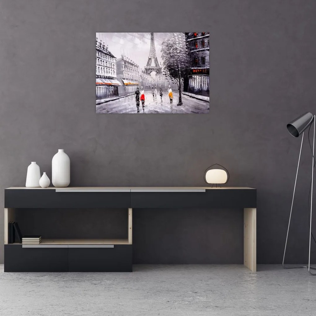 Tablou - Pictură în ulei, Paris (70x50 cm)