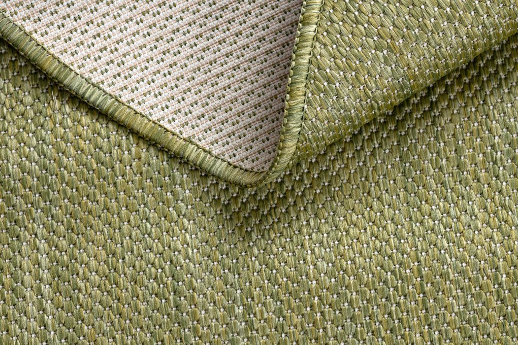 Covor SISAL SION cerc A5165A Melanj țesute plate verde