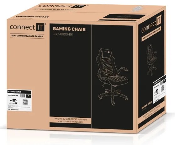 Scaun pentru jocuri video CONNECT IT CGC-0600-BK Matrix Pro negru