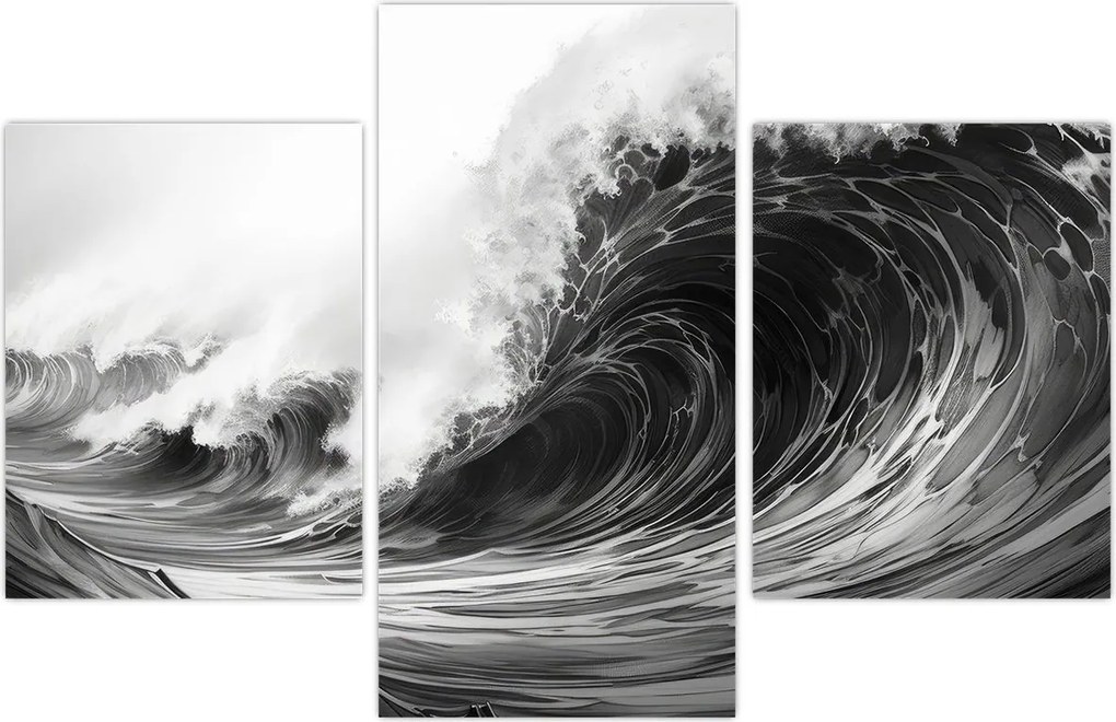 Tablou - Pictura valurilor (90x60 cm)