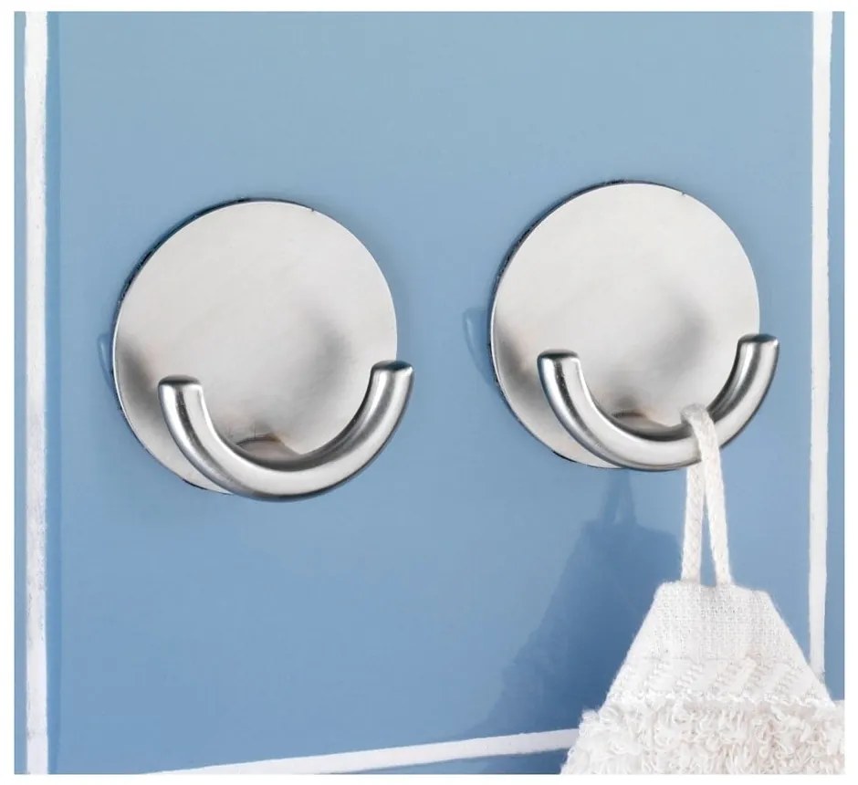 Cârlig autoadeziv pentru perete Wenko Rondo, argintiu