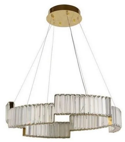 Lustră LED dimabilă pe cablu LED/40W/230V 3000-6500K auriu + telecomandă