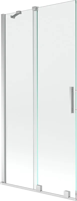 Mexen Velar paravan de cadă cu 2 aripi glisant 95 x 150 cm, transparent, crom - 896-095-000-01-01