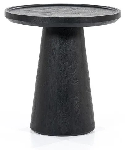 Masuta de cafea din lemn de mango Ron 46x49 cm neagra