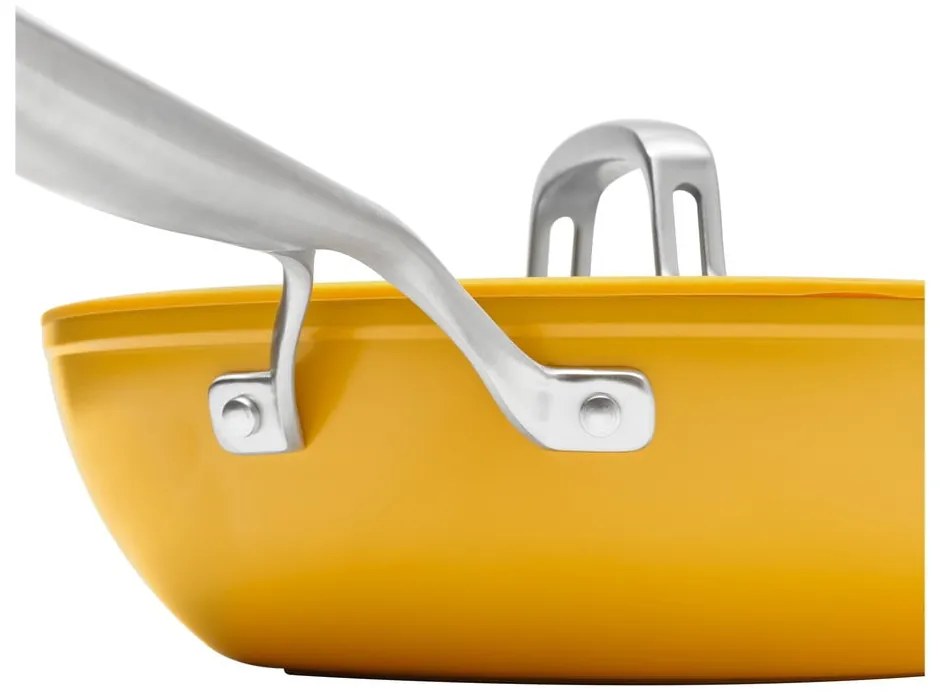 Tigaie tip wok cu capac/cu suprafață ceramică ø 28 cm Meda 3.0 – FABINI