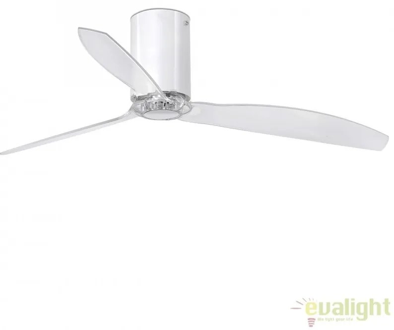 Ventilator de tavan modern cu telecomanda MINI TUBE FAN ab lucios/transparent 32038