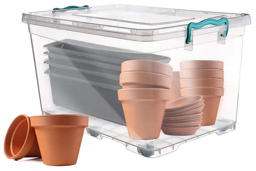 Cutie de depozitare din plastic cu capac Multi - Orion