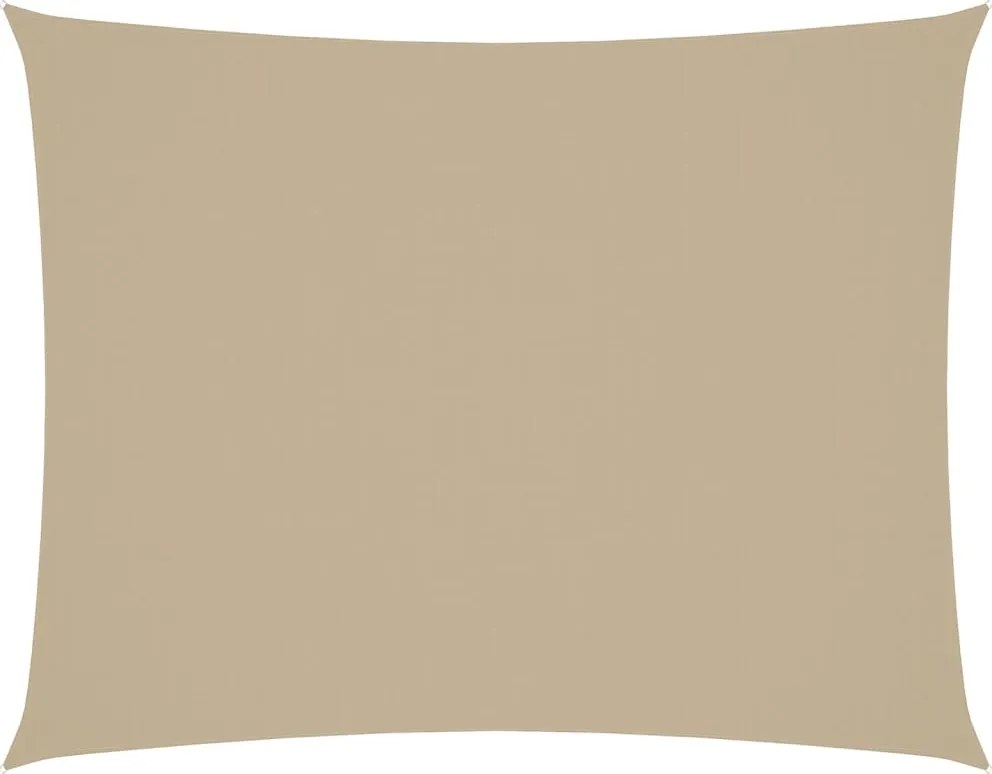 vidaXL Pânză parasolar, bej, 3x6 m, țesătură oxford, dreptunghiular