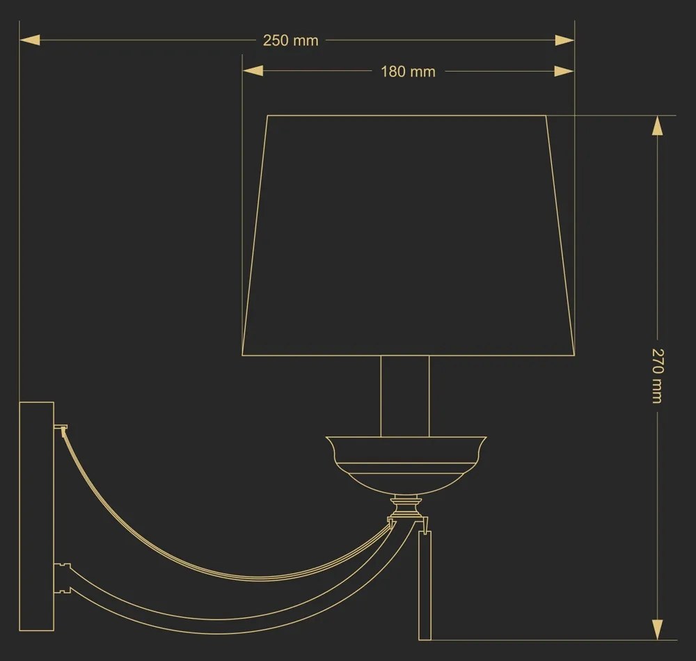 Aplica eleganta design clasic Zaffiro